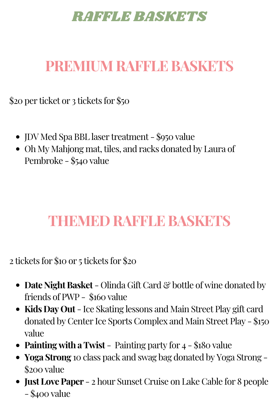 Bams for Backpacks Raffle Tickets