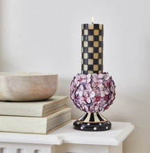 Check 6" Black Pillar Candle