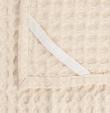 Natural Stonewashed Cotton Waffle Weave Tea Towel