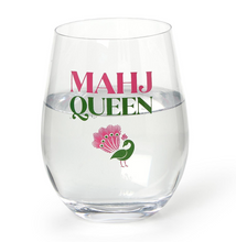 Mahj Queen Stemless Wine Glass