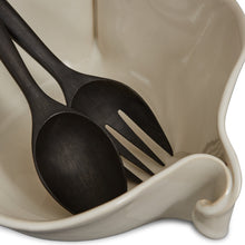 LARGE CURLY BOWL-SIMPLY WHITE