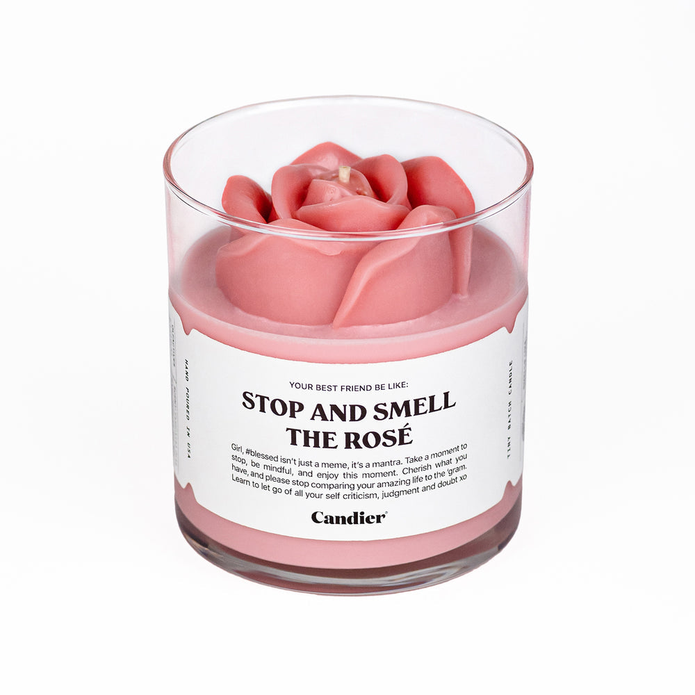 STOP AND SMELL THE ROSE CANDLE