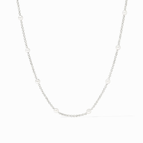 Solara Silver Station Necklace