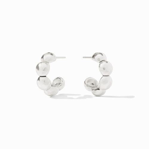 Solara Nova Silver Hoop-Small