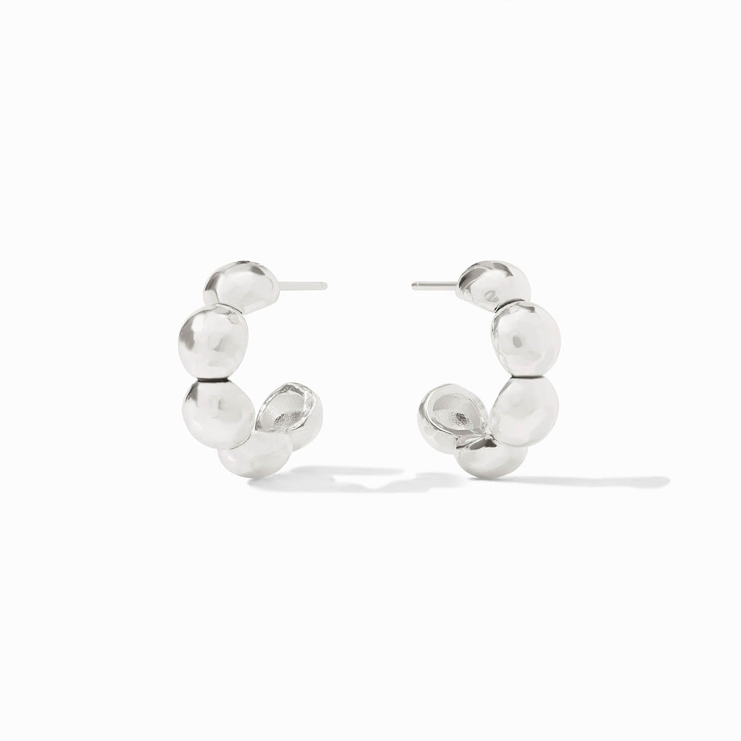 Solara Nova Silver Hoop-Small