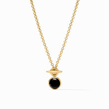 Solara Obsidian Black Solitaire Necklace