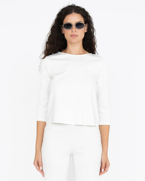 Ponte Knit 3/4 Sleeve Top