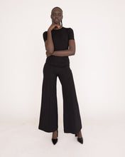Ponte Knit Standard Wide Leg Pant