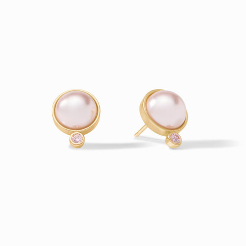 The Pink Pearl Gold Stud