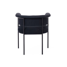 TAYLOR BLACK PERFORMANCE LINEN DINING CHAIR