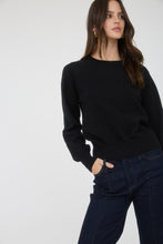 Crewneck Long Sleeve Solid Pullover Knit Sweater