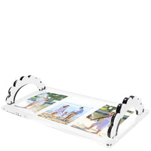 Scallop Handle Photo Tray
