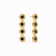 TUDOR TIER EARRING- OBSIDIAN BLACK