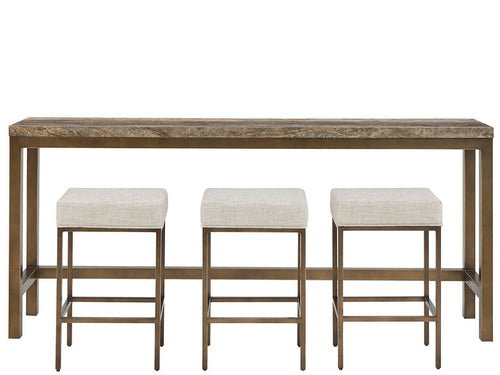 Montclair Brindle Console with Stools