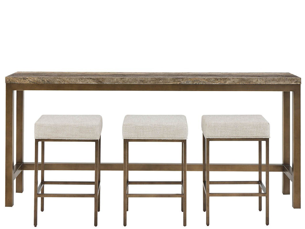 Montclair Brindle Console with Stools