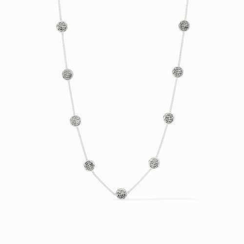 Valencia Silver Delicate Station Necklace