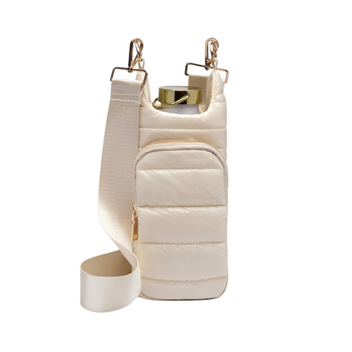 Ivory Glossy Hydrobag with Strap