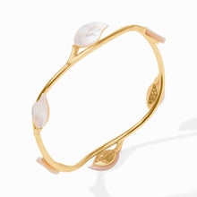 Willow Mother of Pearl Stone Bangle-Medium