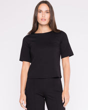 Ponte Knit Short Sleeve Top