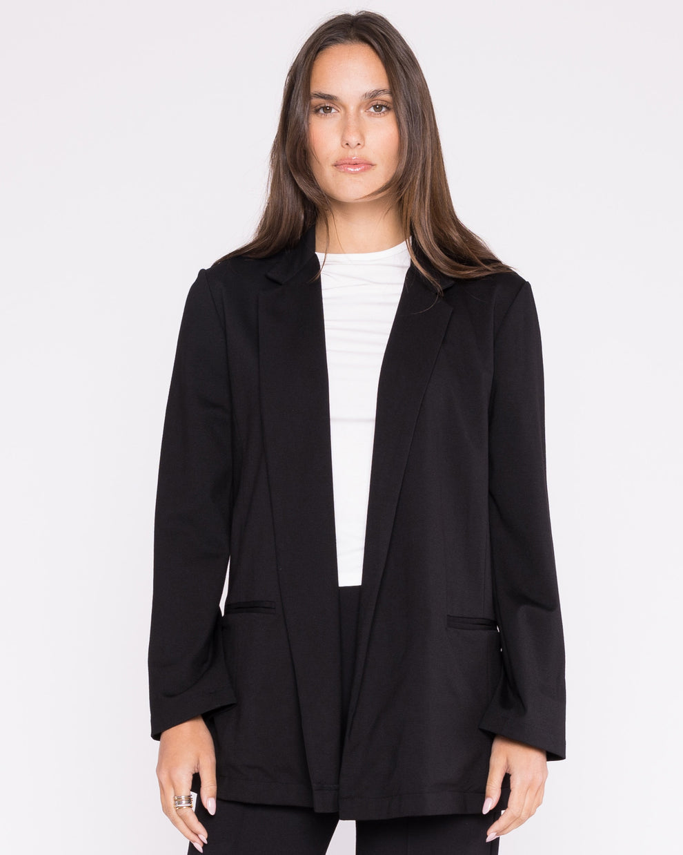 Ponte Knit Oversized Blazer