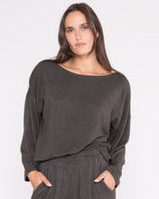 Sweater Knit Boat Neck Top
