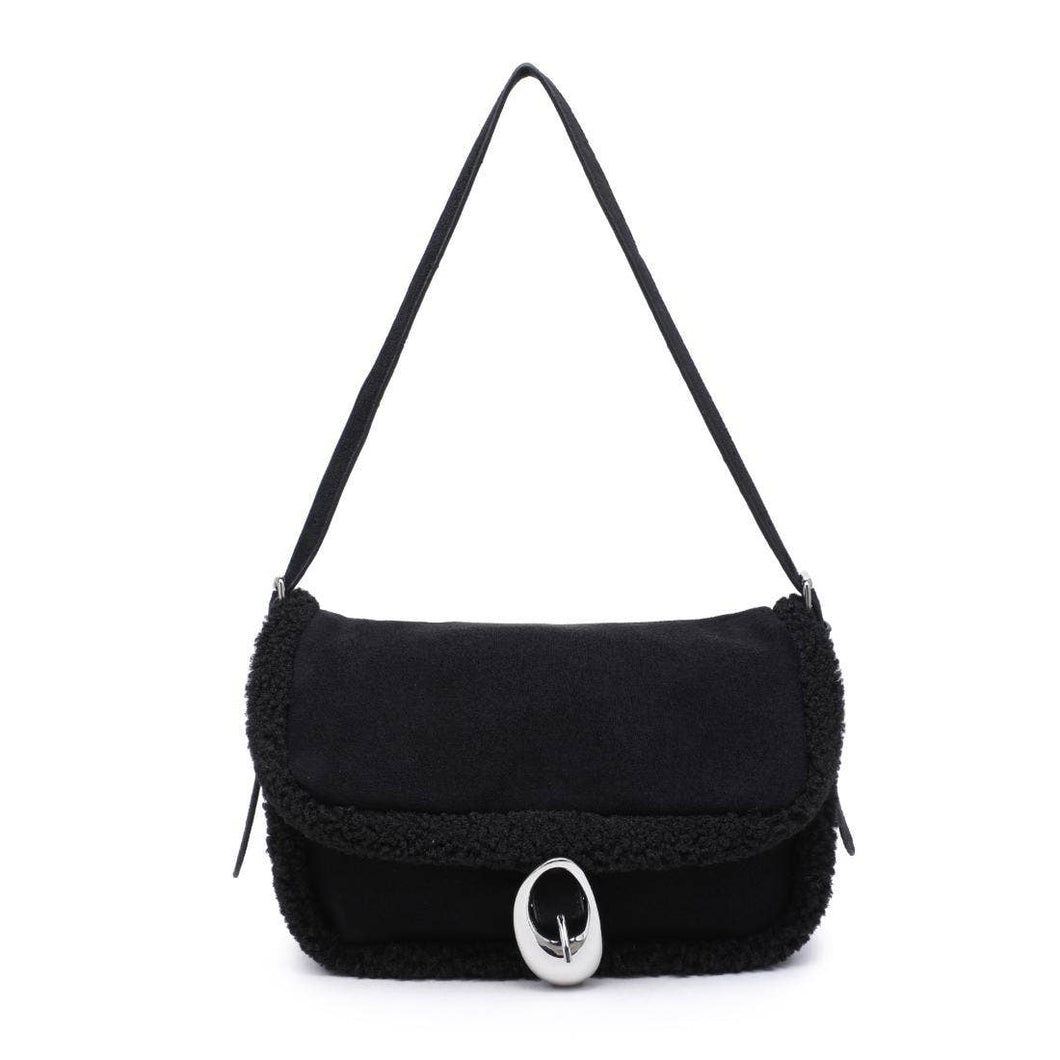 Zaria Black Shoulder Bag