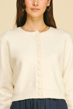 Cream Button Down Cardigan