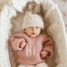 Hi. Rosy Crewneck Sweater 6-12M