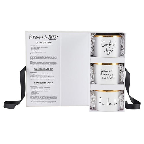 Eat, Dip and Be Merry Dip Bowl Book Box