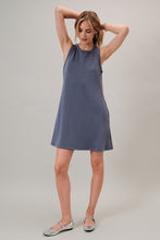 Crew Neck Sleeveless Mini Dress