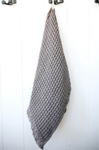 Allori Charcoal Grey Waffle Hand Towel
