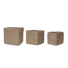 Hand-Woven Seagrass Basket, Medium