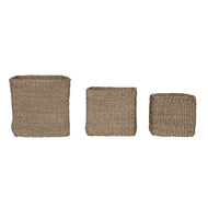 Hand-Woven Seagrass Basket, Small