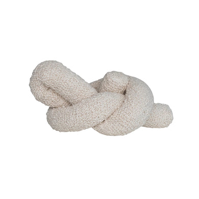 WOVEN BOUCLE KNOT PILLOW