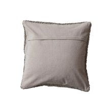 20" TUFTED PILLOW WITH CHAMBRAY BACK
