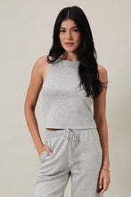 Round Neck Sleeveless Racer Back Top
