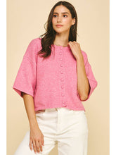 Button Down Short Sleeve Cardigan