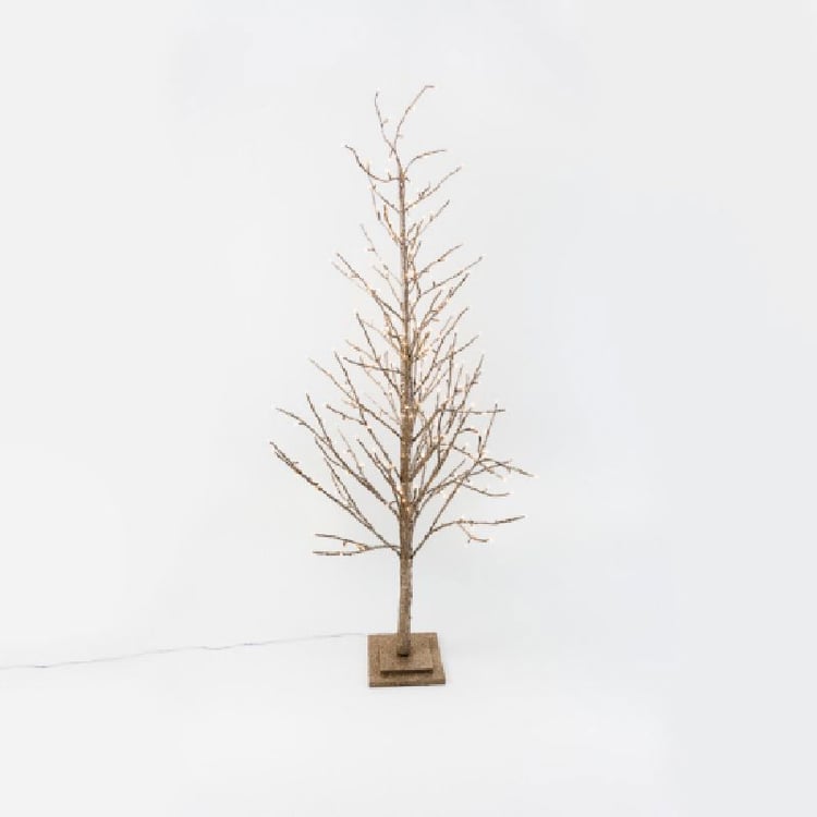 Champagne LED Glitter Tree-Large