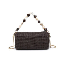 Rachel Chocolate Straw Clutch