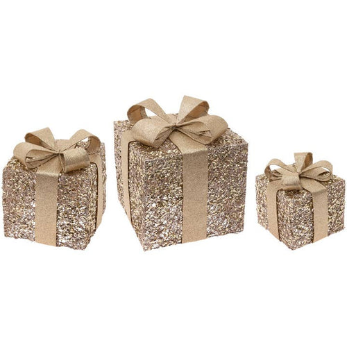 Gold Glitter Present-Small