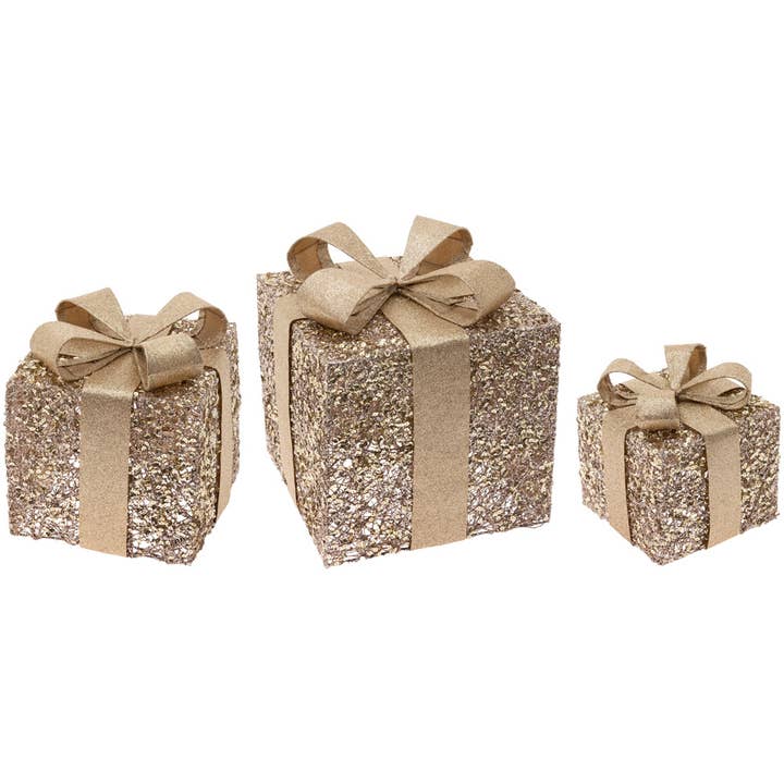 Gold Glitter Present-Small