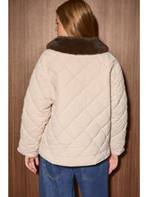 Quilted Jacket with Detachable Fur