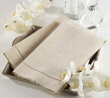 Natural Plain Hemstitch Guest Towel