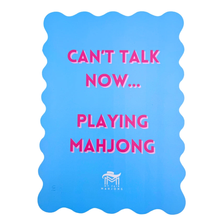 Mahjong Shuffle Card-Can't Talk