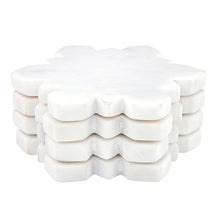 Snowflake Marble Coasters, Set of 4