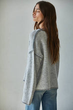 Crewneck Rolled Edge Pullover Sweater