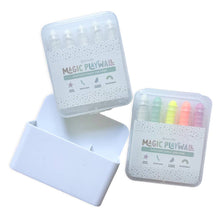 White Dustless Chalk Crayons and Magnetic Holder
