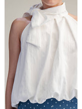 High Neck Tie Wrap Sleeveless Top