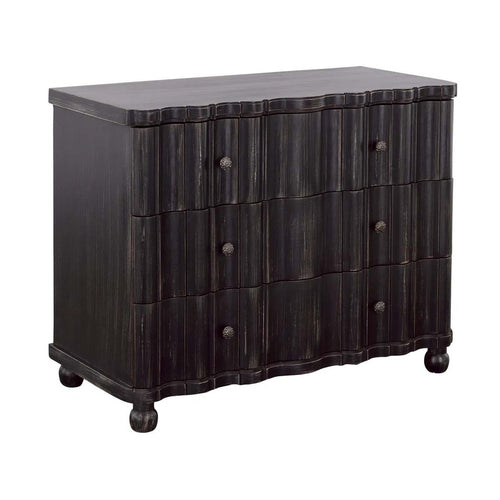 Black Three Drawer Chest