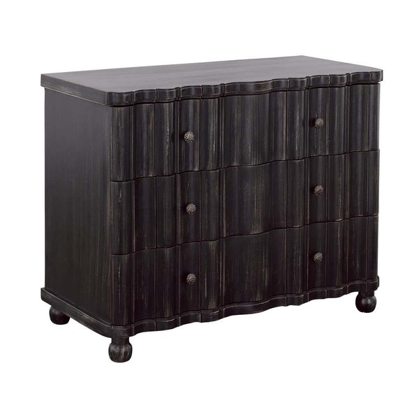 Black Three Drawer Chest